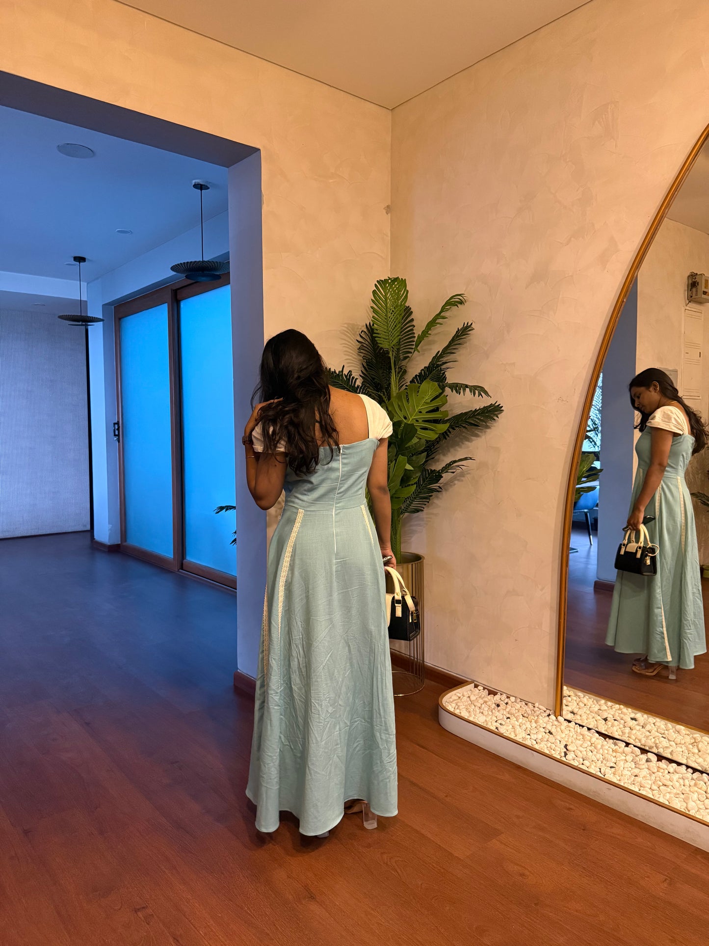 Moonlight with sleeves(Powder Blue)