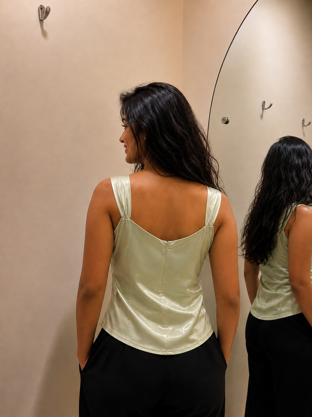 Cami Pistachip Top