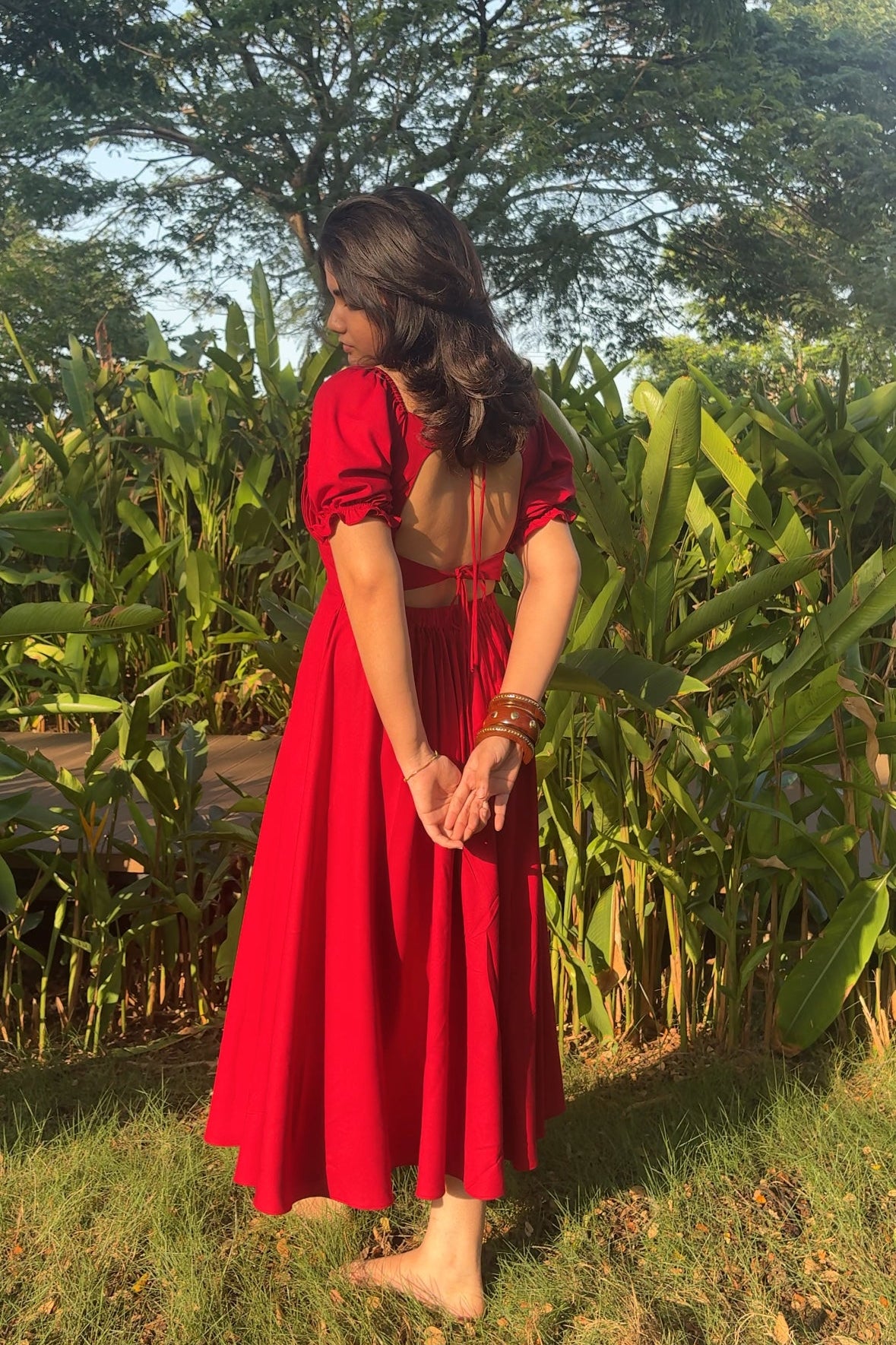 Nivea Burgundy Dress