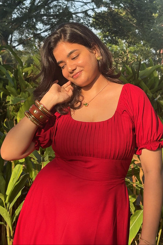 Nivea Burgundy Dress
