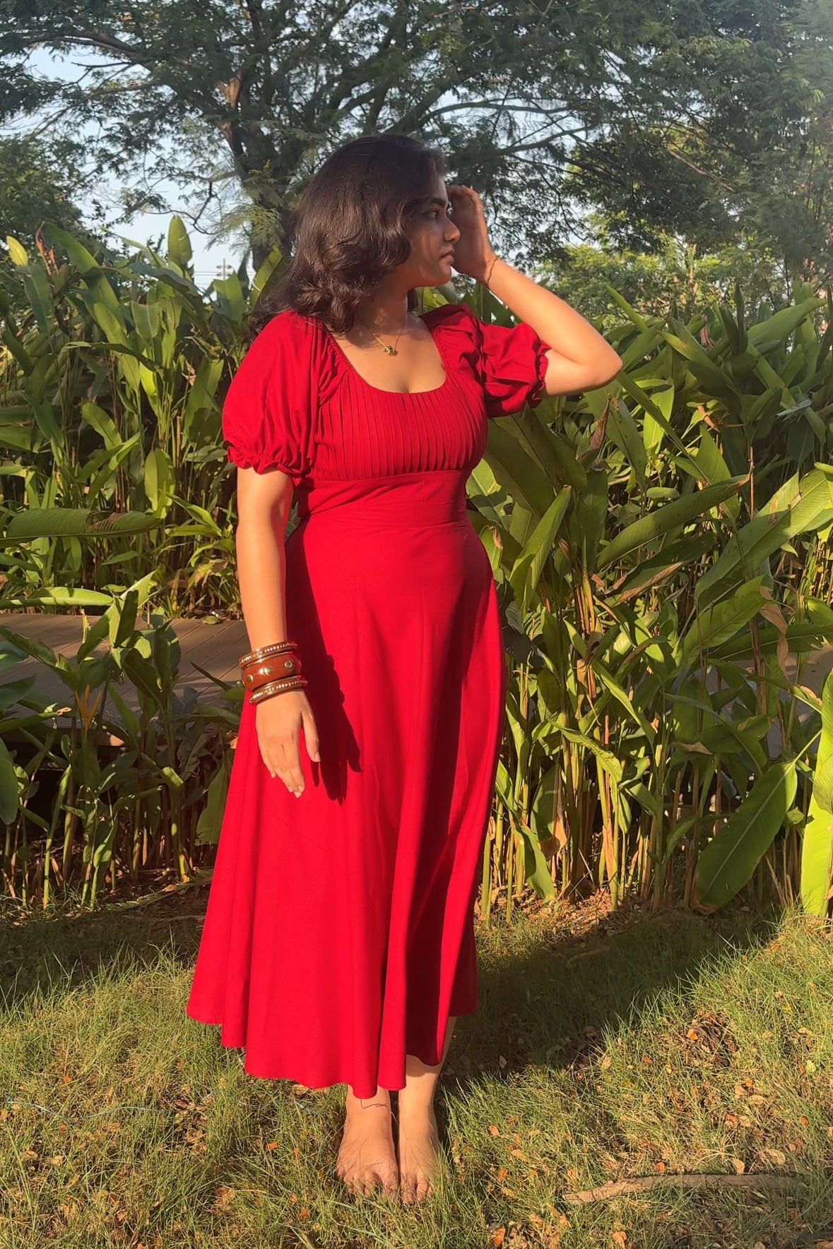 Nivea Burgundy Dress